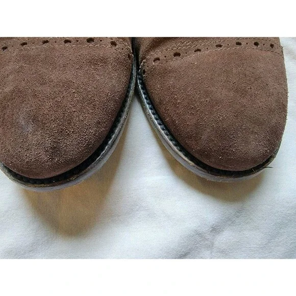 Aquatalia Men's Gavin Suede Monk-Strap‎ Loafer Color Brown Size 8.5M Italy
